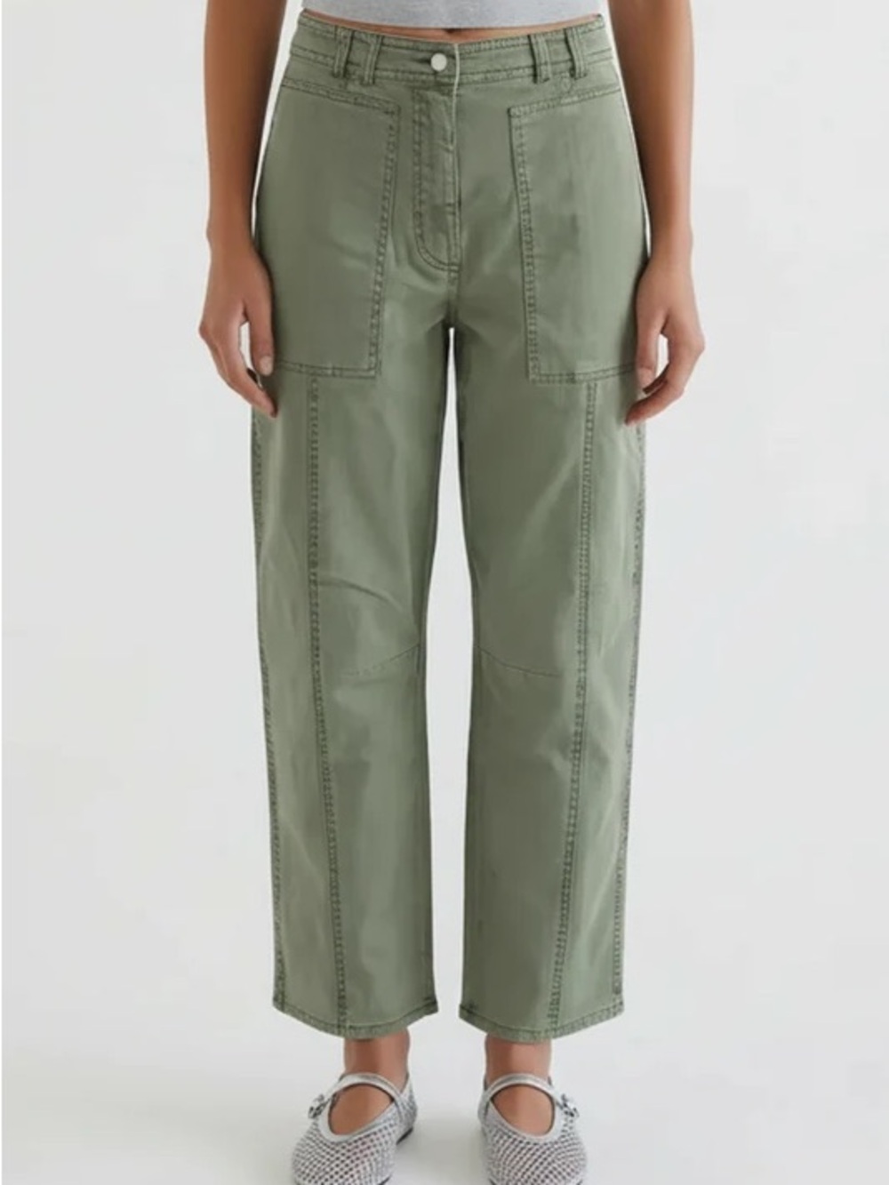 Rails Lunar Ankle Pants in Olive Green
